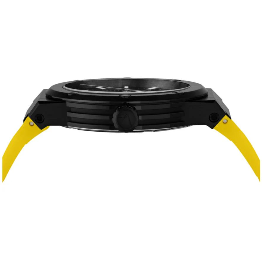 Men's Salvatore Ferragamo F-80 Yellow Rubber Strap Watch - SFHY01522